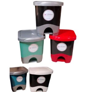 CESTO RESIDUOS 16 LTS A PEDAL CUADRADO COLORES
