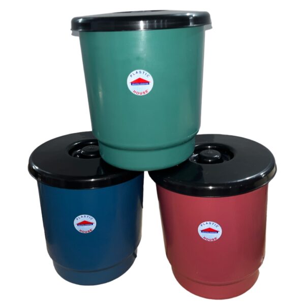 CESTO RESIDUOS 14L CON TAPA PLASTIC HOUSE