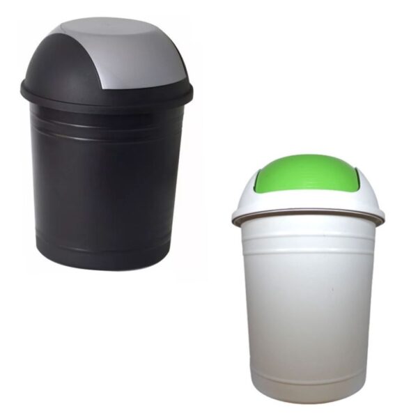 CESTO RESIDUOS 8L TAPA VAIVEN COLORES
