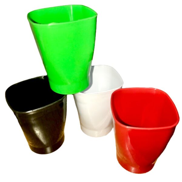 VASO CUADRADO PLÁSTICO