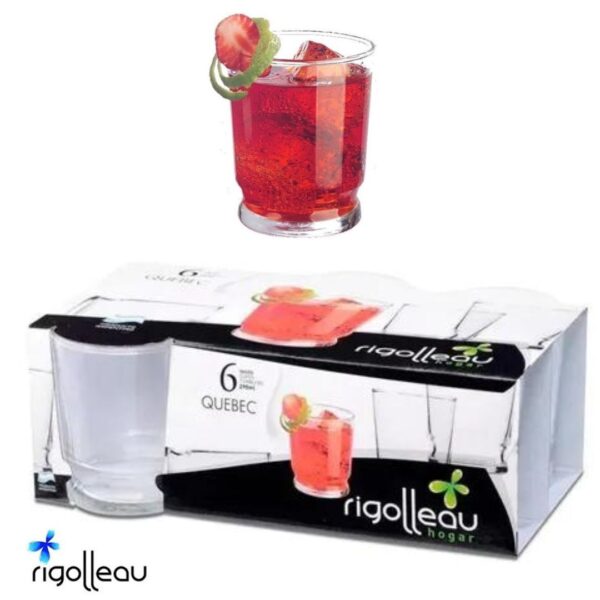 ESTUCHE VASOS QUEBEC X 6 290CC
