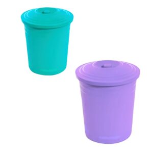 CESTO RESIDUO 8 LTS CON TAPA PREMIUM COLORES