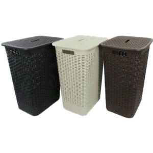 CANASTO PARA ROPA RATTAN C/TAPA