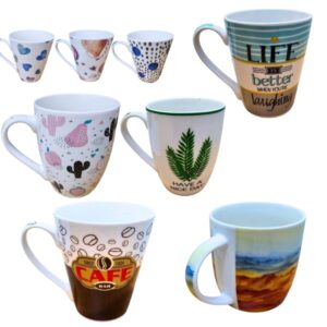 JARRO MUG DECORADO DISEÑOS VARIOS