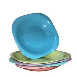 PLATO HONDO PLASTICO COLOR