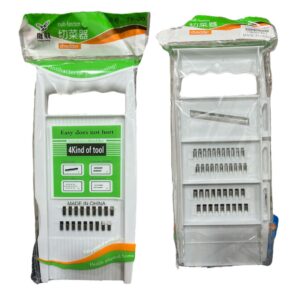 MANDOLINA PLASTICA CON 4 ACCESORIOS