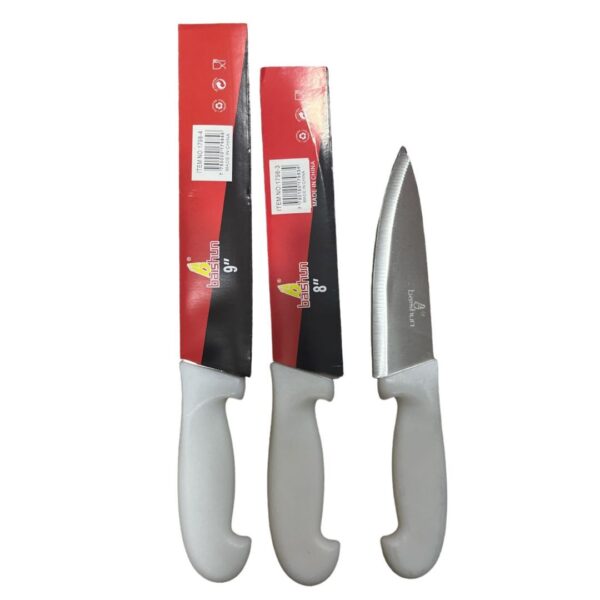 CUCHILLA 28 CM MANGO PLASTICO BLANCO