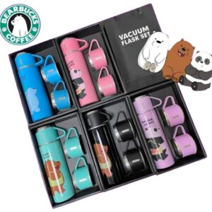 TERMO ACERO 500 + 3 TAZAS