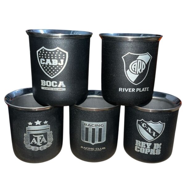 MATE NEGRO  GRABADO FUTBOL