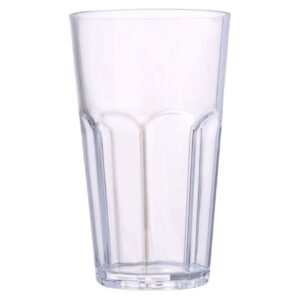 VASO FACETADO CRISTAL ACRILICO