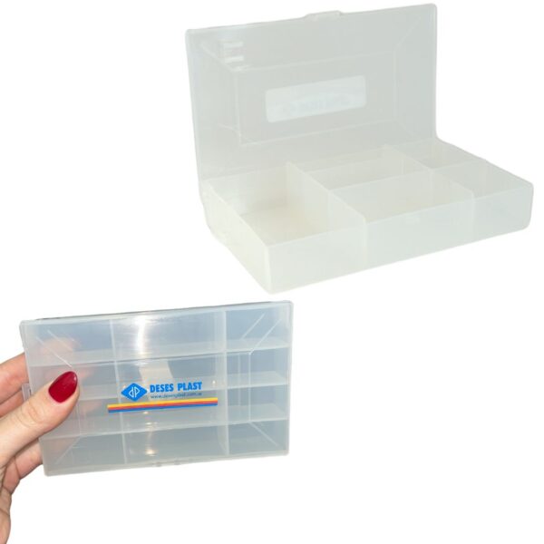 CAJA ORGANIZADORA 12 CAVIDADES 16 X 10 X 3