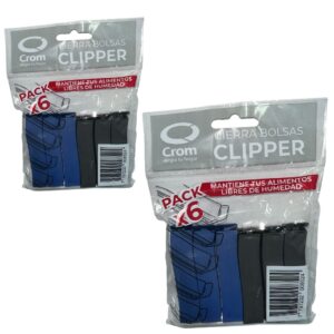 CIERRA BOLSA X 6 CLIP´PER CROM
