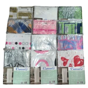 CORTINA DE BAÑO IMPRESA CON GANCHOS SIMPLE 75 MICRONES