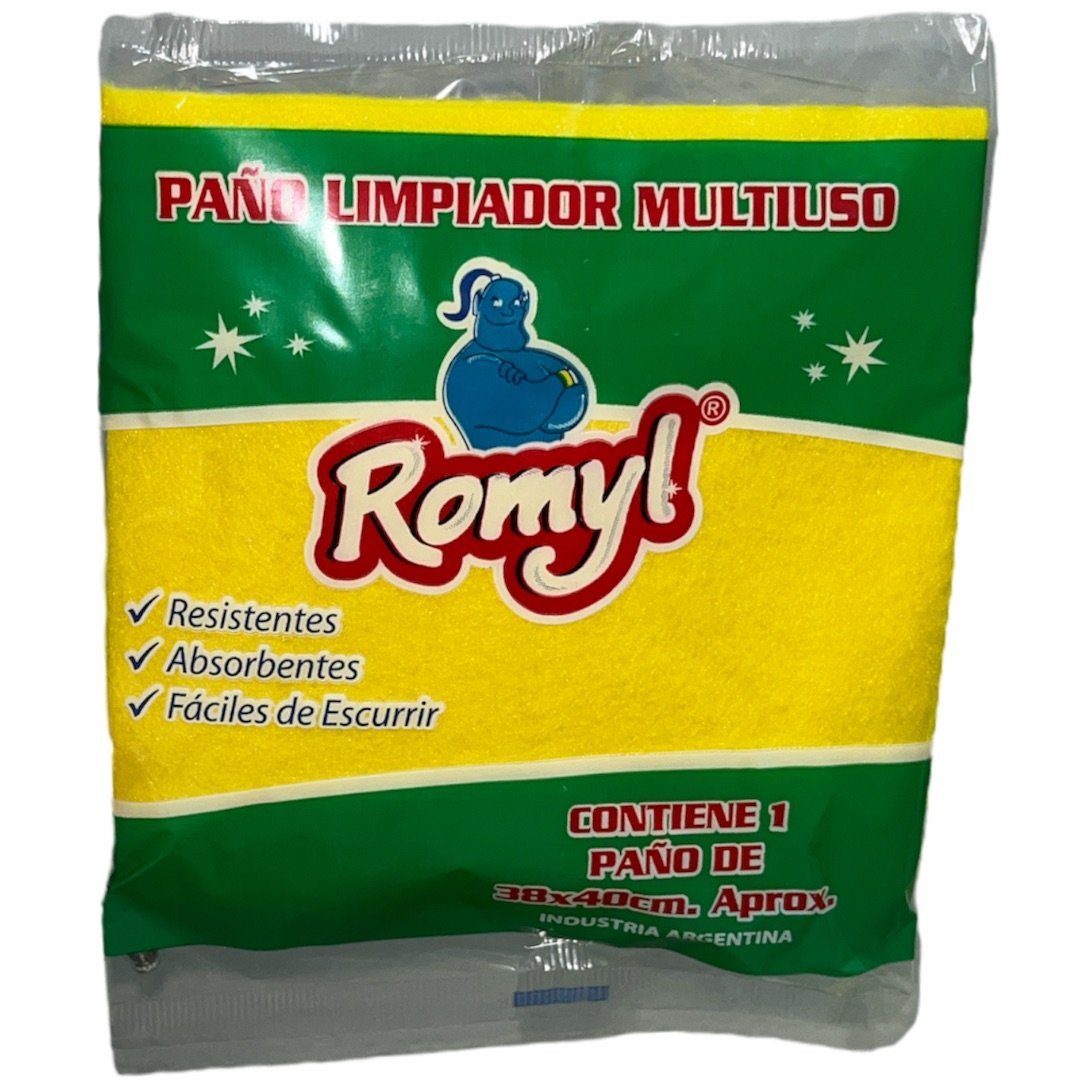 PAÑO MULTIUSO AMARILLO CON FUNDA