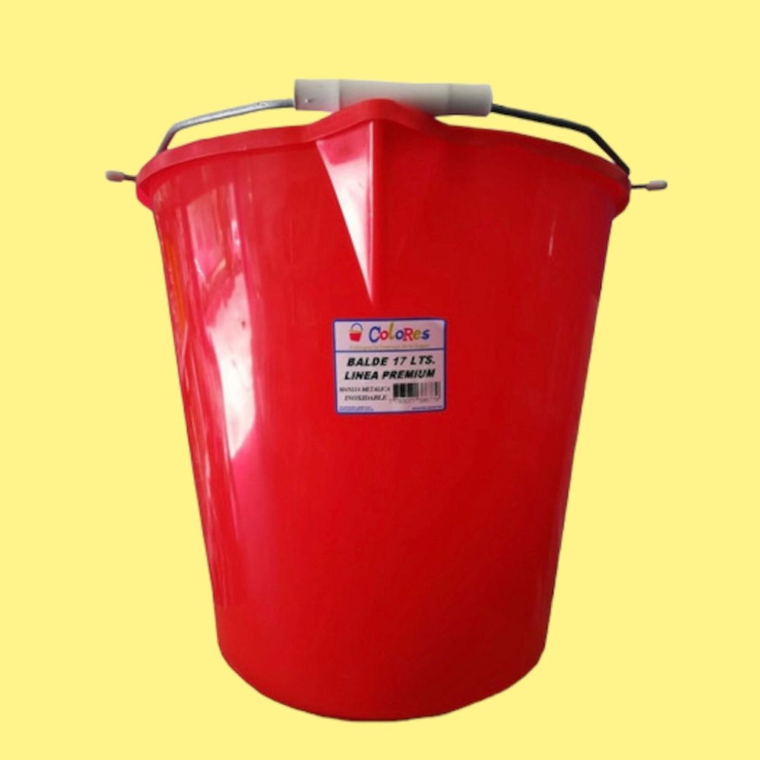 BALDE 17L M/ALAMBRE COLORES