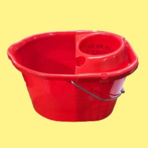 BALDE 16 LTS OVAL M/METALICA C/ESCURRIDOR