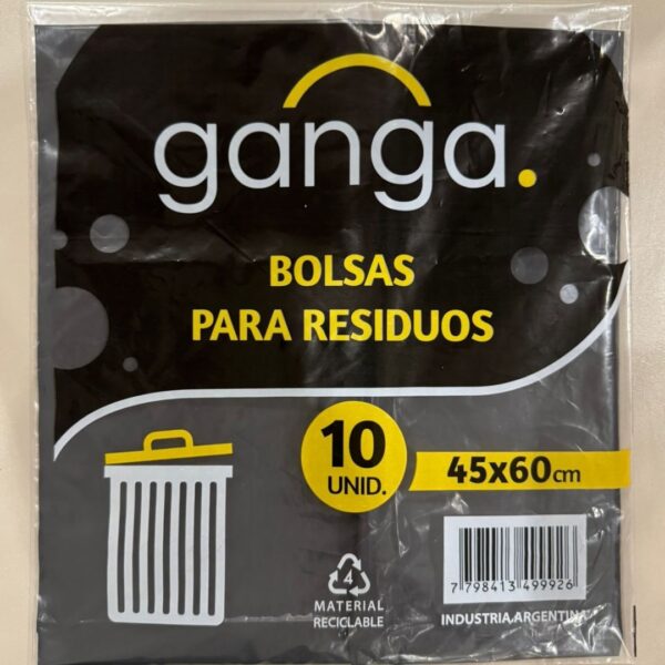 BOLSA DE RESIDUOS ECO GANGA 45X60