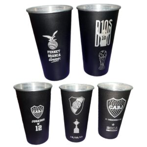 VASO ALUMINIO NEGRO MATE 1 LTRO
