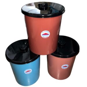 CESTO RESIDUO REDONDO 9 LTS CON TAPA PLASTIC HOUSE