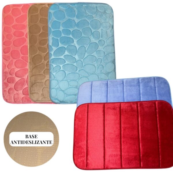 ALFOMBRA DE BAÑO FOAM CON  ANTIDESLIZANTE LISA 40*60