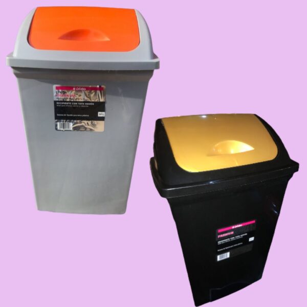 CESTO RESIDUOS  50L VAIVEN COLORES
