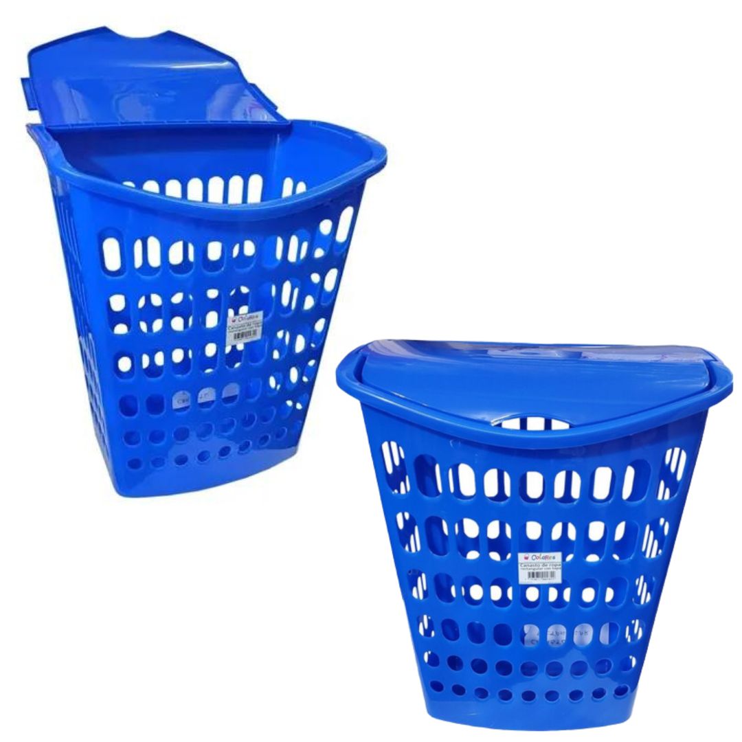 CANASTO RECTANGULAR P/ROPA COLORES